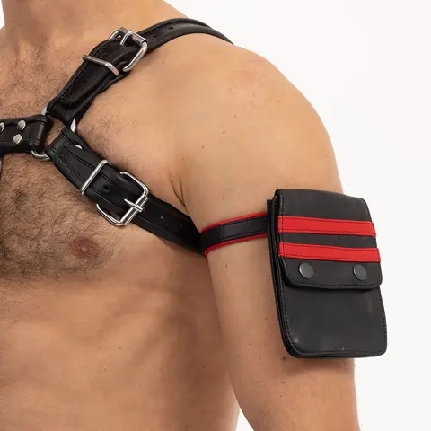 Prowler RED Leather Wallet Black/Red