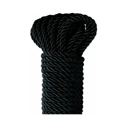 Fetish Fantasy Series Deluxe Silk Rope 9.75 m / 32 ft. in Black