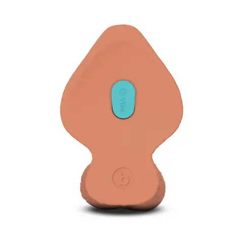 b-Vibe Slipskin Realistic Silicone Dildo 9 in. Girthy in Mocha