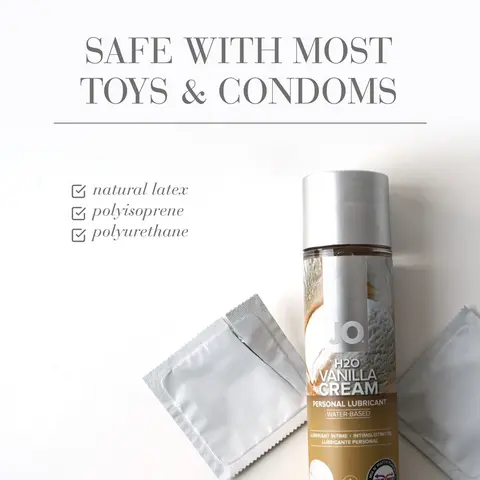 JO H2O Vanilla Cream Flavored Water-Based Lubricant 4 oz.