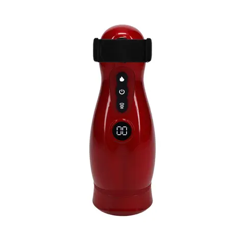 PUMPED Virtuo Masturbator Suction Vibration Phone Attachment Metallic Red