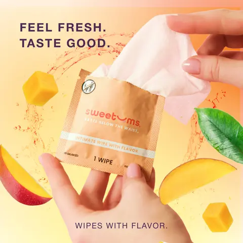 Sweetums Intimate Wipes Cherry Individual