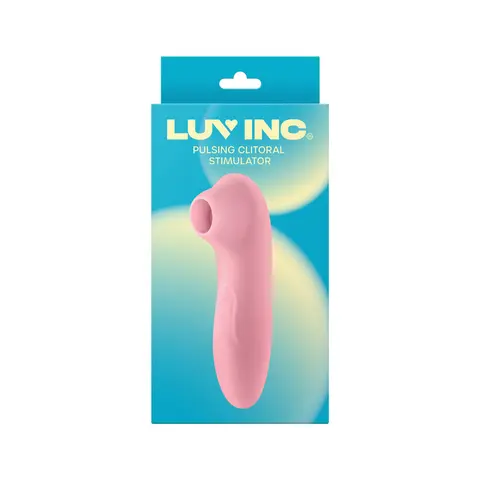 Luv Inc Cs19 Pulsing Clitoral Stimulator Rechargeable Silicone in Light Pink