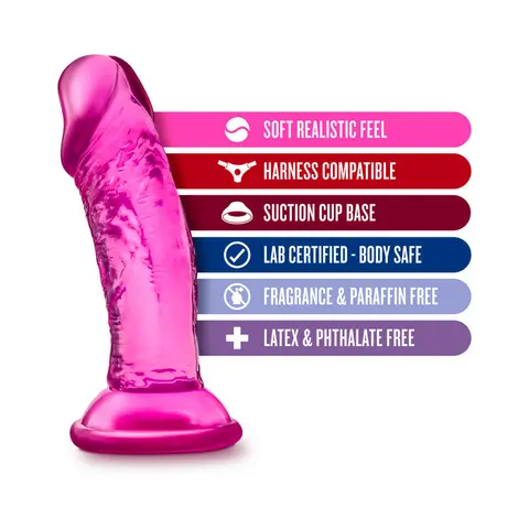B Yours Sweet n' Small 4 in. Dildo in Pink