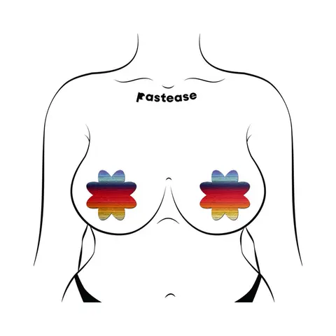 Pastease Retro Horizon Color Petal Breast Pasties