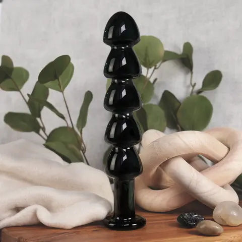 Clarity Utopian Torus Noir Glass Dildo