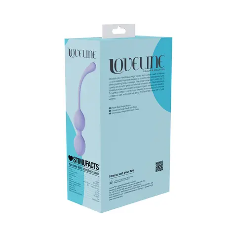 LoveLine PelviFit Beads Kegel Vibe Waterproof Remote in Lavender