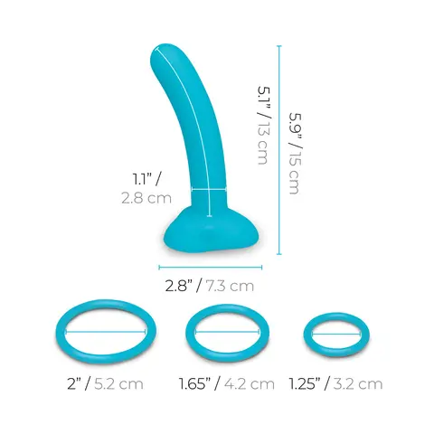 b-Vibe Every Body Strap-On Harness Set with 6 in. Silicone Dildo Peg