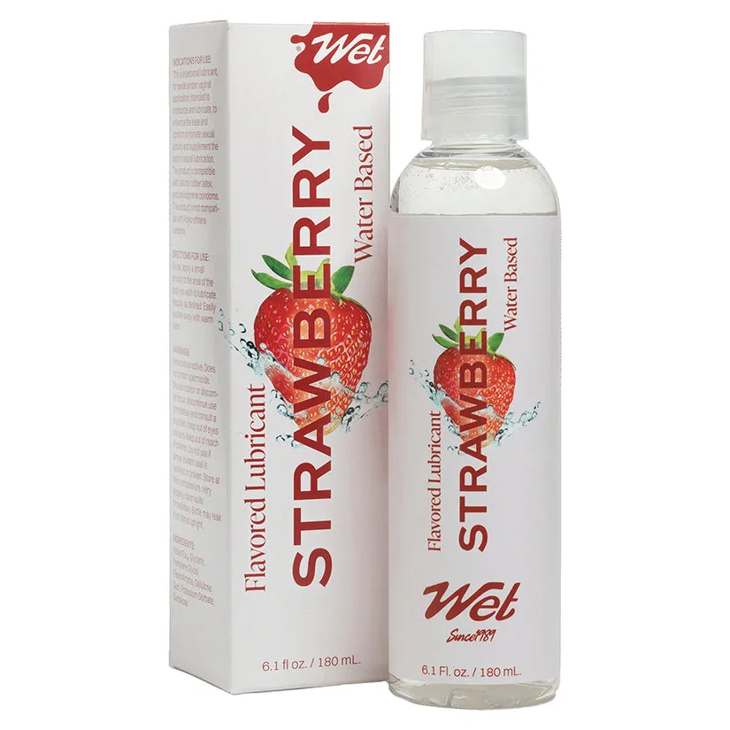 Wet Flavored Lubricant Strawberry 6.1 oz.