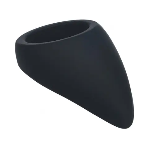 LEVELZ Teardrop Silicone Cock Ring in Black