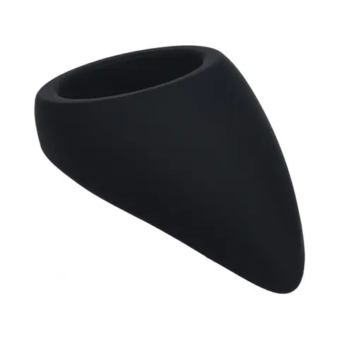 LEVELZ Teardrop Silicone Cock Ring in Black