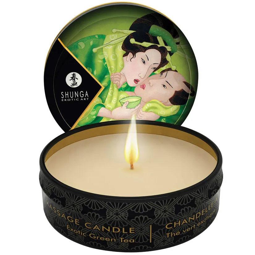 Shunga Mini Massage Candle Exotic Green Tea