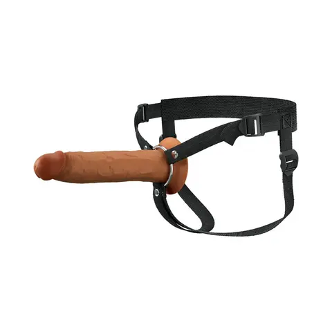 Fantasy X-Tensions Elite Silicone Hollow Strap-On Dual Density 9in Brown