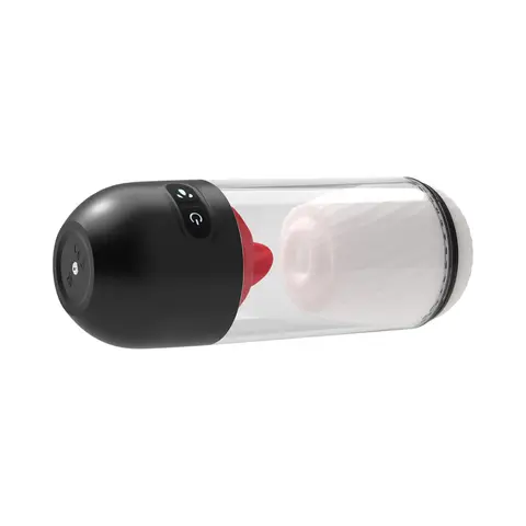 Delite Masturbator with Tongue Action White