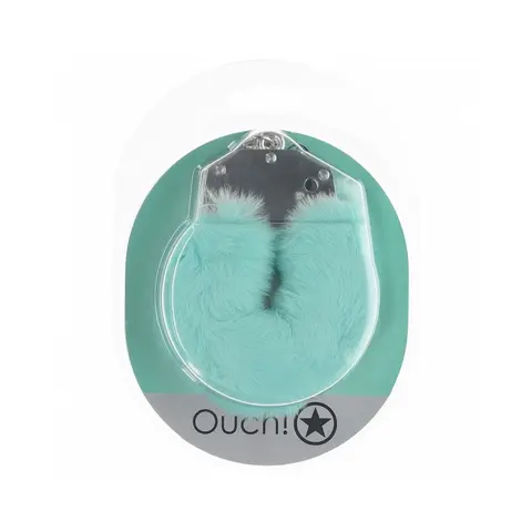 Ouch! Heavy-Duty Fluffy Handcuffs Powder in Green