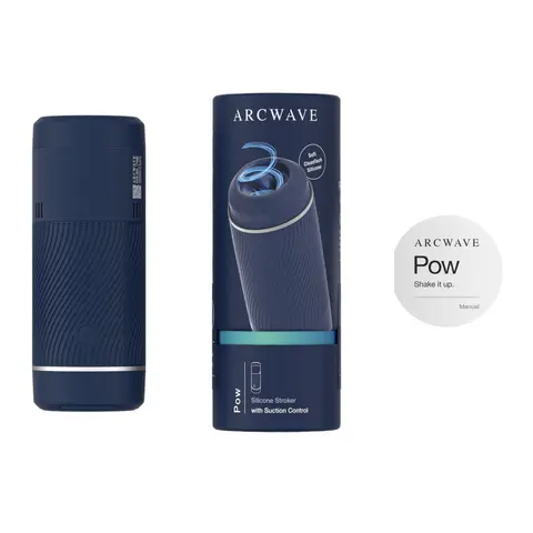 Arcwave Pow Silicone Stroker with Suction Control in Blue