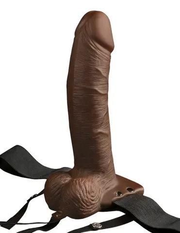 8" Hollow Strap-On with Remote