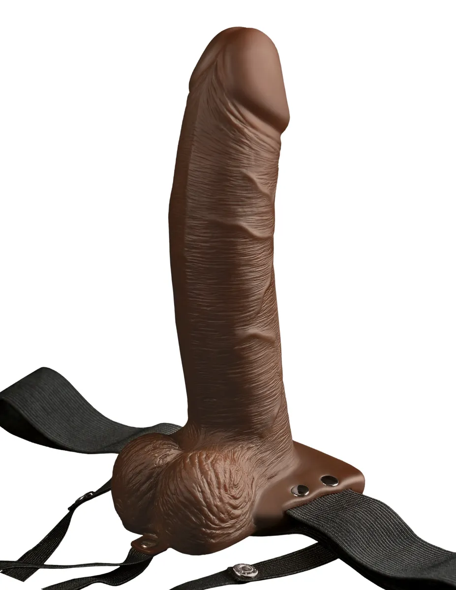 8" Hollow Strap-On with Remote