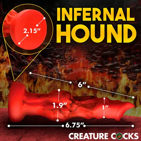Creature Cocks Fire Hound Silicone Dildo S