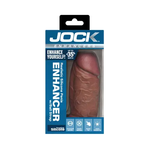 JOCK Silicone Penis Extension Sleeve in Dark