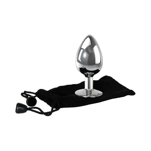 Adam & Eve Clear Gem Anal Plug Large