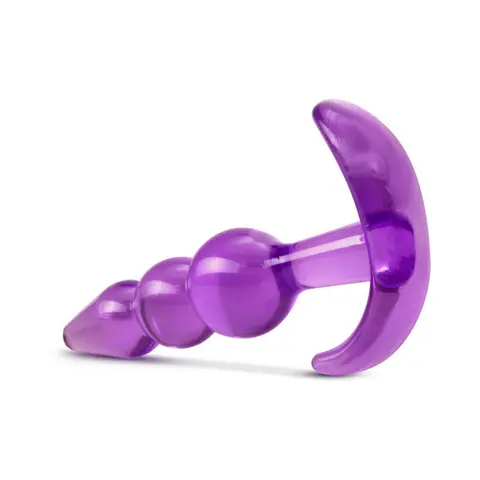 B Yours Triple Bead Anal Plug Purple