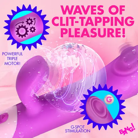 BANG! Clit Tapping Pulsing Rabbit Purple