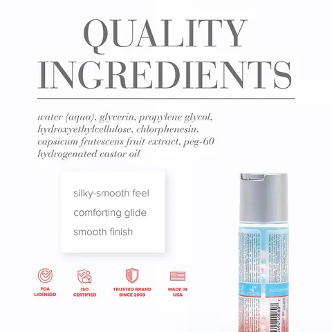 JO H2O Warming Water-Based Lubricant 2 oz.