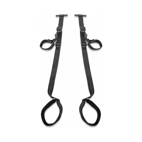 Fetish Fantasy Series Adjustable Fantasy Door Swing Black
