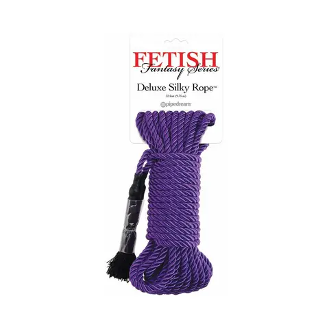 Fetish Fantasy Series Deluxe Silk Rope 9.75 m / 32 ft. in Purple