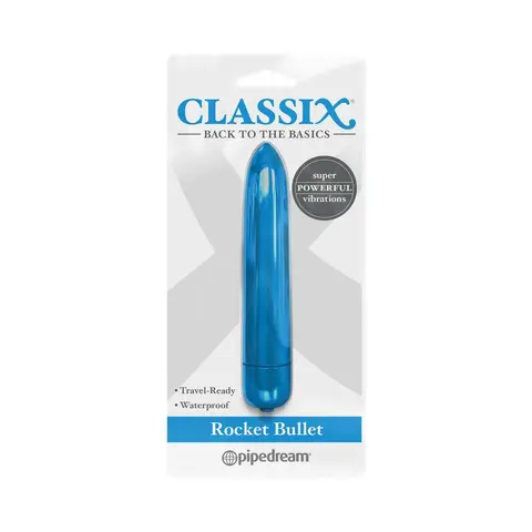 Classix Rocket Bullet Vibrator in Blue