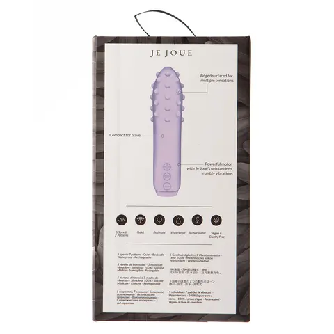 Je Joue Duet Rechargeable Silicone Multi-Surfaced Bullet Vibrator in Lilac