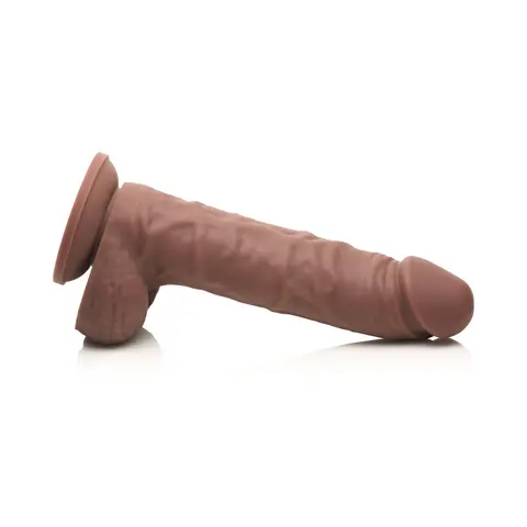 Easy Riders 7 in. Silicone Dildo with Balls in Dark