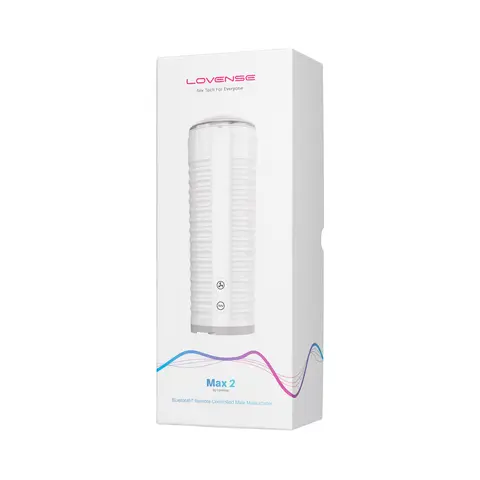 Lovense Max 2 Bluetooth App-Controlled Vibrating and Suction Masturbator (Neutral Sleeve)