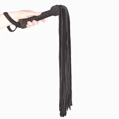 Prowler RED Leather Suede Flogger in Black