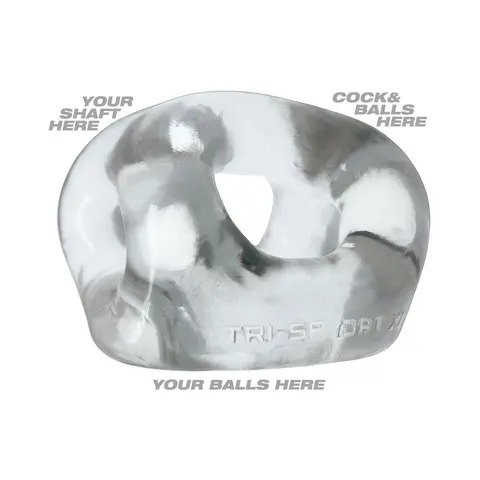 Oxballs Tri-Sport XL Thicker 3-Ring Sling in Clear