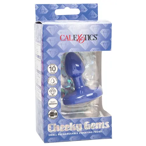 Cheeky Gems Rechargeable Vibrating Probe Blue Small