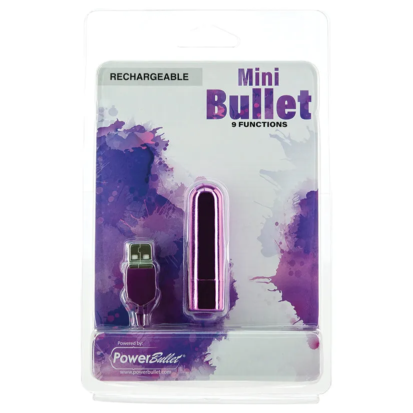 PowerBullet Mini 9 Function Rechargeable Purple 2.5 in.
