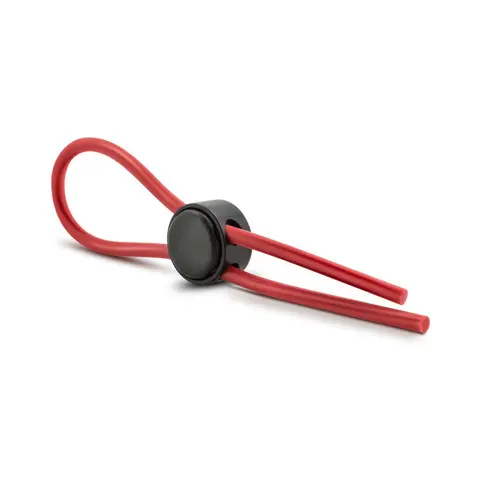 Stay Hard Silicone Loop Lasso/Bolo Cockring in Red