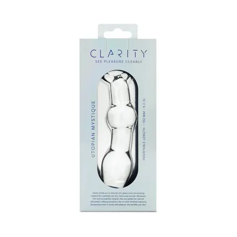 Clarity Utopian Mystique Glass Dildo