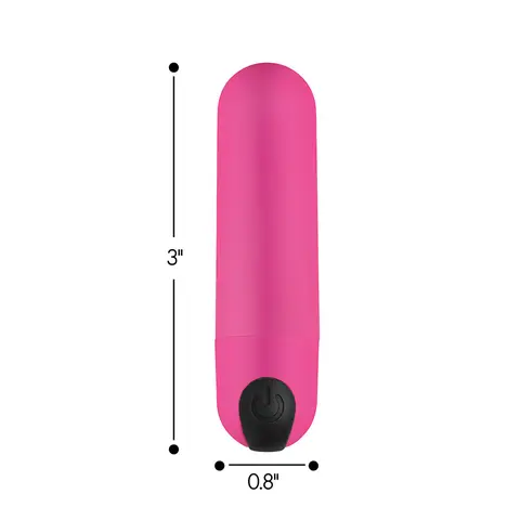 BANG! Vibrating Bullet with Remote Control in Pink