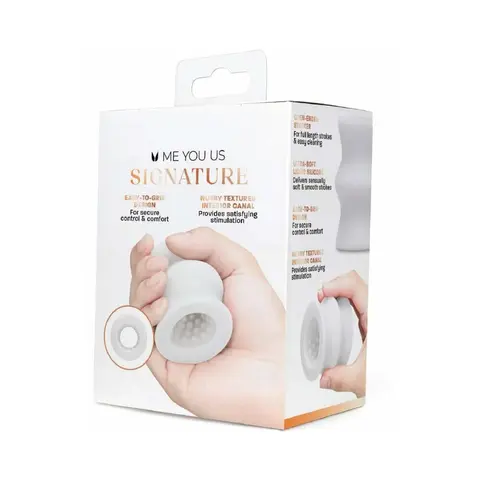 Me You Us Signature The Silicone Oral Stroker in Clear