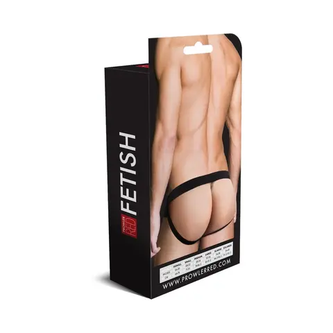 Prowler RED Fishnet Assless Brief Black M