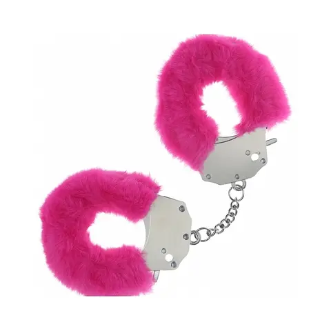 Ouch! Heavy-Duty Fluffy Handcuffs in Pink