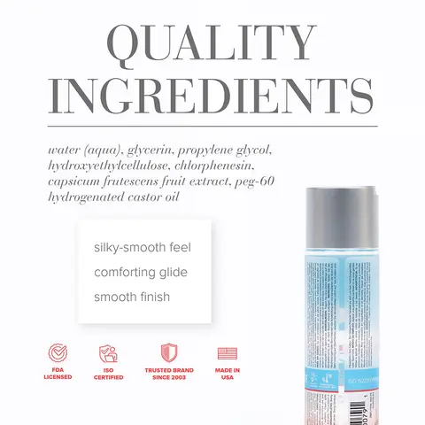 JO H2O Warming Water-Based Lubricant 4 oz.