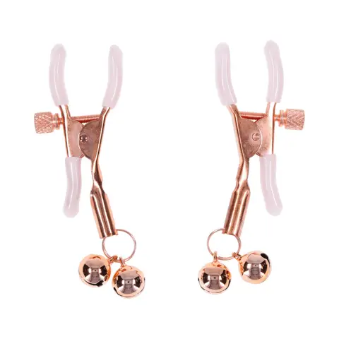 Sportsheets Sex & Mischief Peaches 'n CreaMe Bell Nipple Clamps