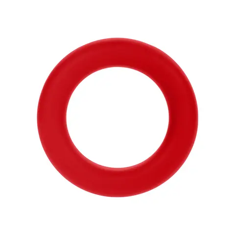 Forto F-61 3-Piece Silicone Cockring Set in Red