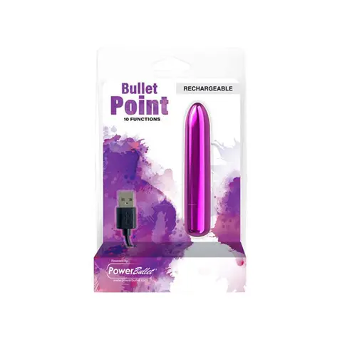 Power Bullet Point Rechargeable in Purple