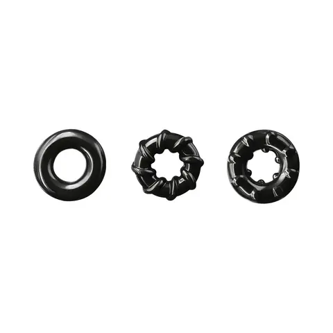 Renegade Dyno Rings 3-Pack in Black