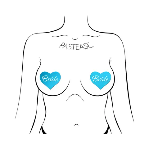 Pastease Bride Blue Heart Pasties